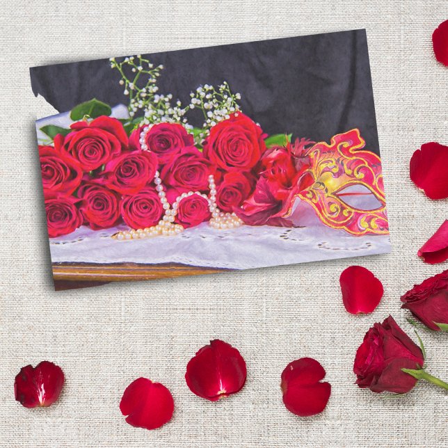 Roses With Pearls And Masquerade  Tissue Paper (Creator Uploaded)