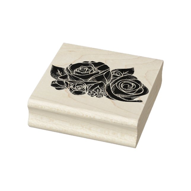 Roses Wood Art Stamp (Stamp)