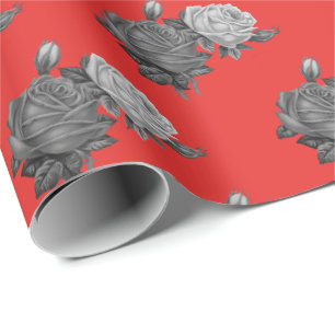 Roses wrapping paper