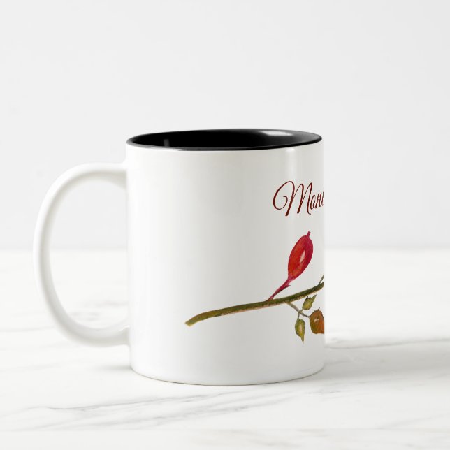Roseship Autumn Botanical Mug (Left)