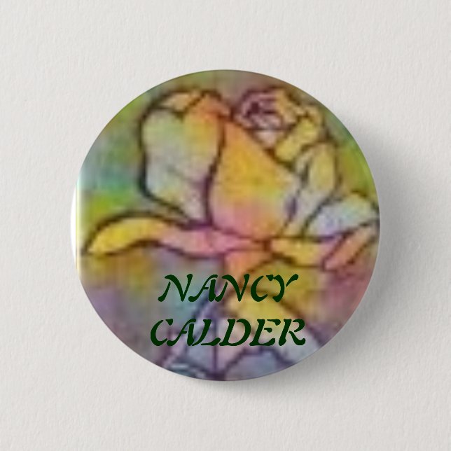 rosestainglass, NANCYCALDER 6 Cm Round Badge (Front)