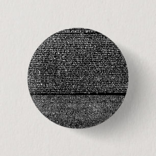 Rosetta Stone 3 Cm Round Badge