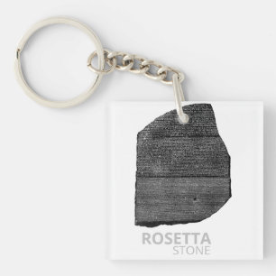 Rosetta Stone: Ancient Egyptian Hieroglyph Key Ring
