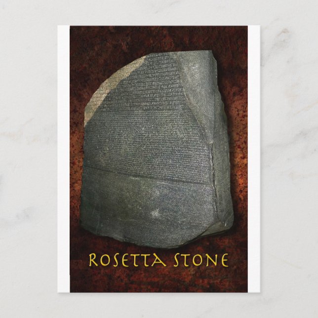 Rosetta Stone Postcard (Front)