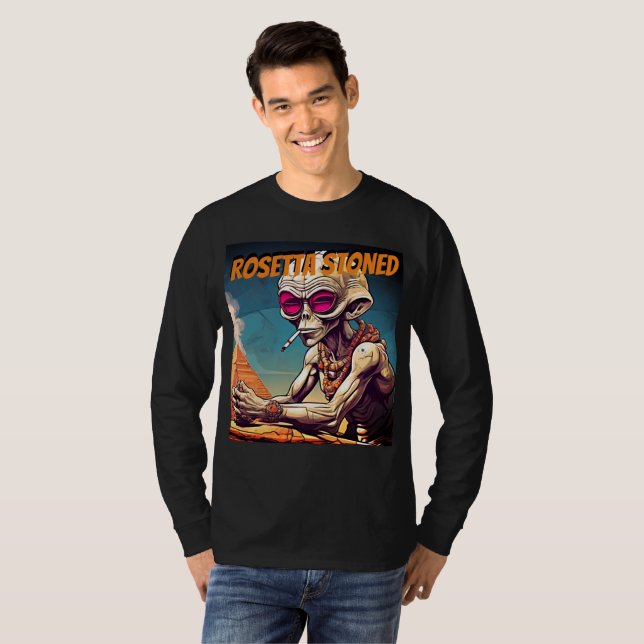 Rosetta Stoned Alien Long Sleeve T-Shirt (Front Full)