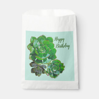 Rosette Succulents Favour Bags