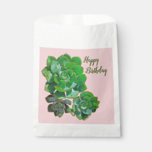 Rosette Succulents Favour Bags