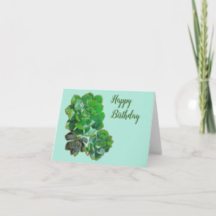 Rosette Succulents Greeting Card