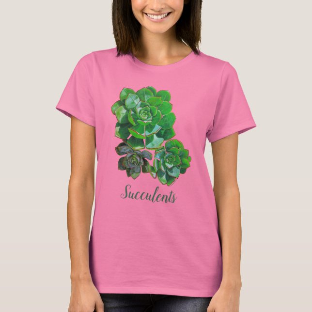 Rosette Succulents Women's Tops (Front)