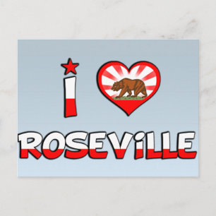 Roseville, CA Postcard