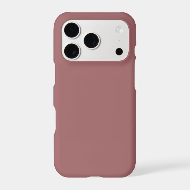 Rosewood Pink Plain Solid Colour (Back)