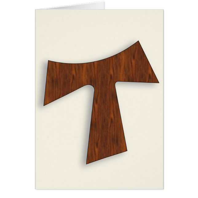 Rosewood Tau Cross Card (Front)