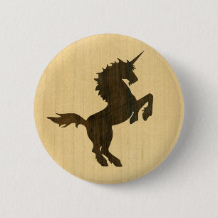 Rosewood Unicorn 6 Cm Round Badge
