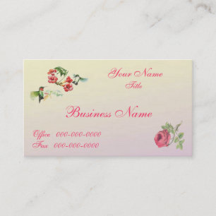 Rosey Hummer Vintage Business Card