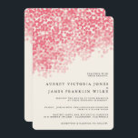 Rosey Light Shower | Rustic Wedding Invitations<br><div class="desc">Invite your guests to your special day with these chic wedding invitations featuring a pretty light shower. This invitation includes a matching backing file.

View the matching wedding suite in the Wander Paper Co store!</div>