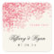 Rosey Pink Light Shower Favour Stickers