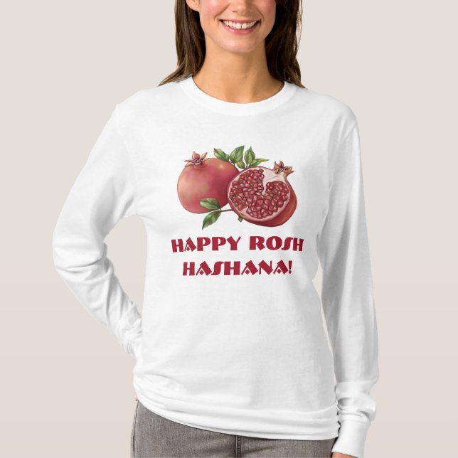 Rosh Hashana Jewish New Year Pomegranate Shirt (Front)