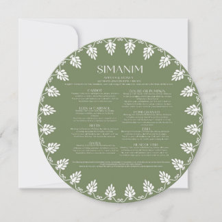 Rosh Hashana Simanim Cards