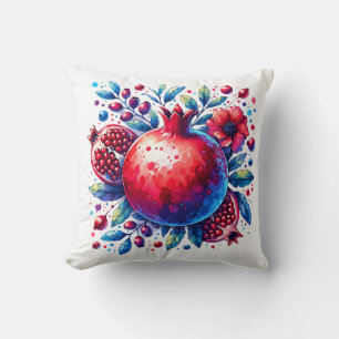 Rosh Hashana Water color Pomegranate  Cushion