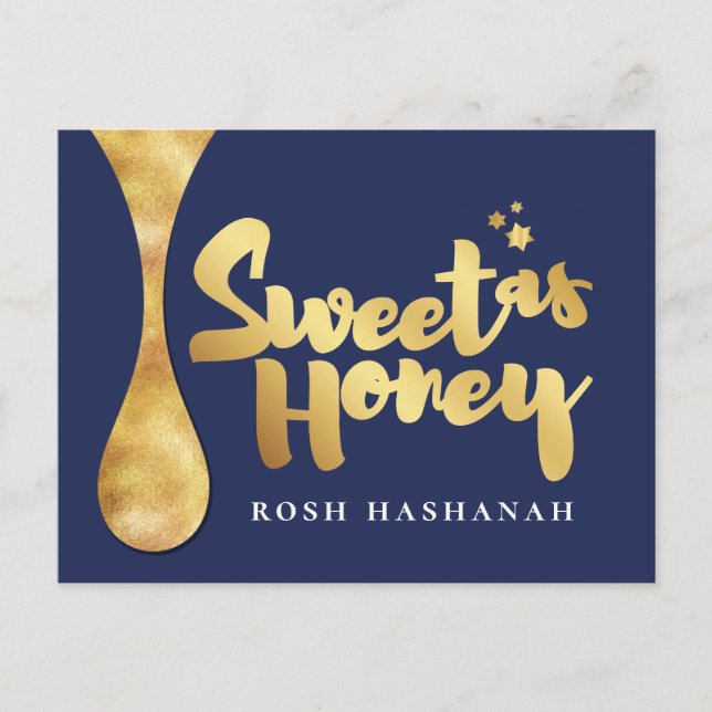 Rosh Hashanah Jewish Hebrew New Year PostCard (Front)