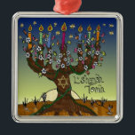 Rosh Hashanah L'Shanah Tovah Tree Of Life Menorah Metal Tree Decoration<br><div class="desc">You are viewing The Lee Hiller Designs Collection of Home and Office Decor,  Apparel,  Gifts and Collectibles. The Designs include Lee Hiller Photography and Mixed Media Digital Art Collection. You can view her Nature photography at http://HikeOurPlanet.com/ and follow her hiking blog within Hot Springs National Park.</div>