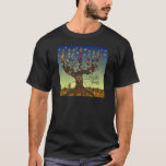 Rosh Hashanah L'Shanah Tovah Tree Of Life Menorah T-Shirt<br><div class="desc">You are viewing The Lee Hiller Designs Collection of Home and Office Decor,  Apparel,  Gifts and Collectibles. The Designs include Lee Hiller Photography and Mixed Media Digital Art Collection. You can view her Nature photography at http://HikeOurPlanet.com/ and follow her hiking blog within Hot Springs National Park.</div>