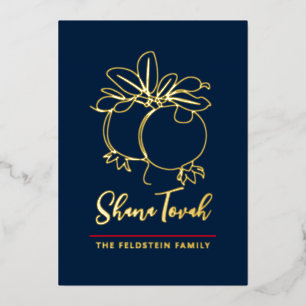 Rosh Hashanah Modern Pomegranate Jewish New Year