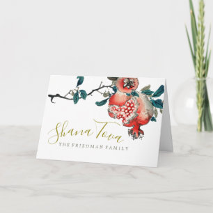 Rosh Hashanah  New Year  Sweet Pomegranate Card