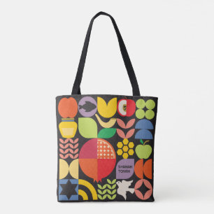 Rosh Hashanah Personalised Modern Jewish New Year Tote Bag