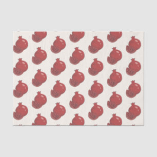 Rosh Hashanah Red Pomegranates Grunge Style Tissue Paper
