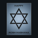 rosh hashanah (star of david) holiday postcard<br><div class="desc"></div>