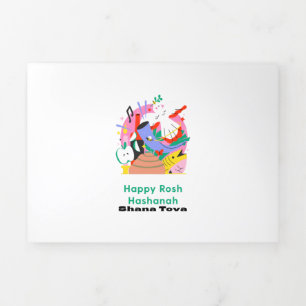 Rosh Hashanah Tri-Fold Holiday Card