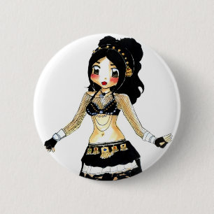 Rosi 6 Cm Round Badge