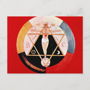 Rosicrucian symbol of the Hermetic Order Postcard