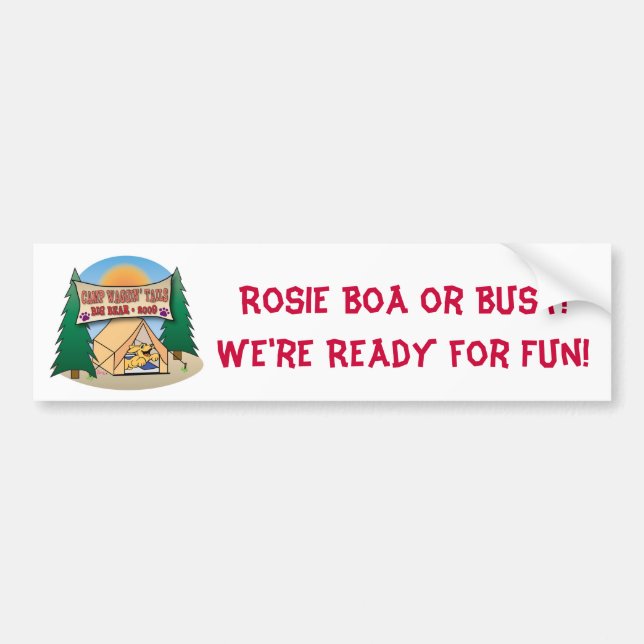 Rosie Boa Bumer Sticker (Front)
