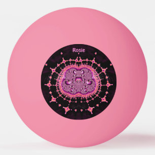 ROSIE ~ Easily Recognised ~ PINK PURPLE ~ Ping Pong Ball