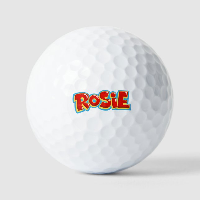 Rosie graffiti golf balls (Front)