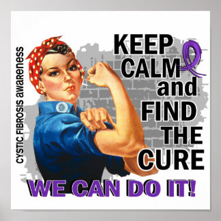 Rosie Keep Calm Cystic Fibrosis.png Poster