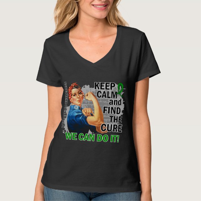 Rosie Keep Calm Depression.png T-Shirt (Front)