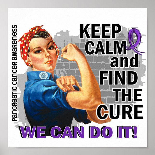 Rosie Keep Calm Pancreatic Cancer.png Poster (Front)
