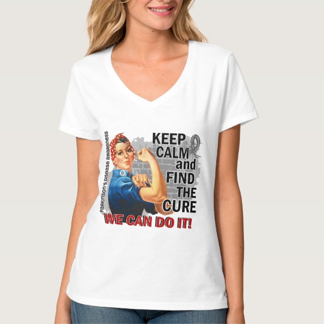 Rosie Keep Calm Parkinsons T-Shirt (Front)