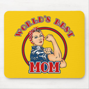 Rosie Riveter Best Mum Mousepad