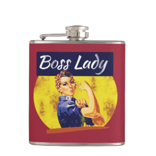 Rosie Riveter Boss Lady Hip Flask