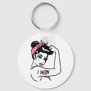 Rosie Riveter I Won Awareness Breast Cancer Surviv Key Ring