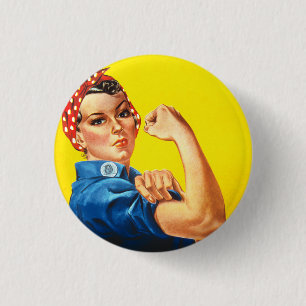 Rosie The Riveter 3 Cm Round Badge
