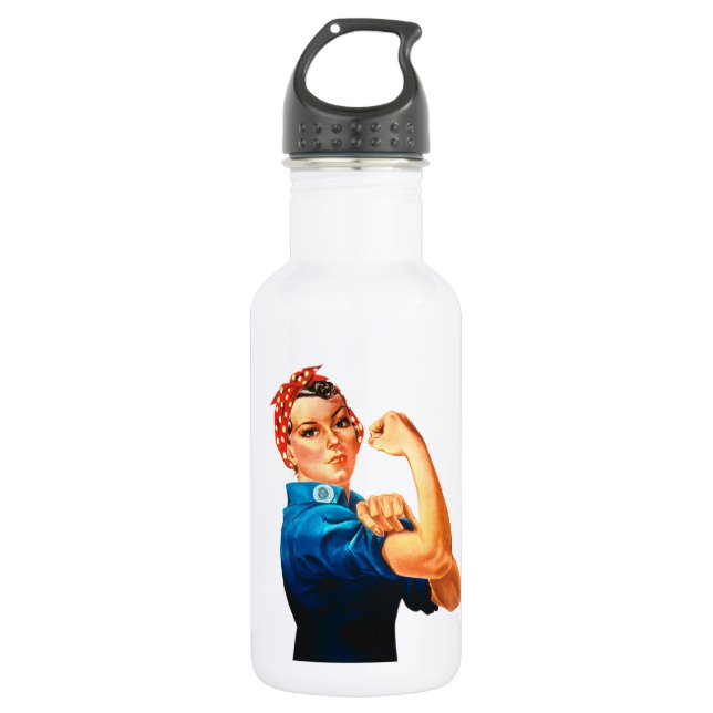 Rosie the Riveter 532 Ml Water Bottle (Front)