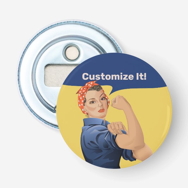 Rosie the Riveter Bottle Opener (Front)