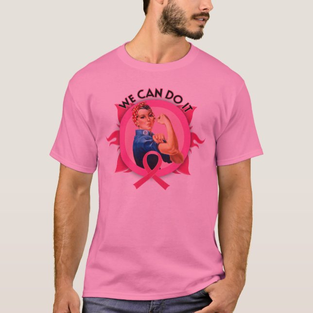 Rosie the Riveter Breast Cancer T-Shirt (Front)