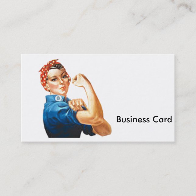 Rosie the Riveter Business Card (Front)