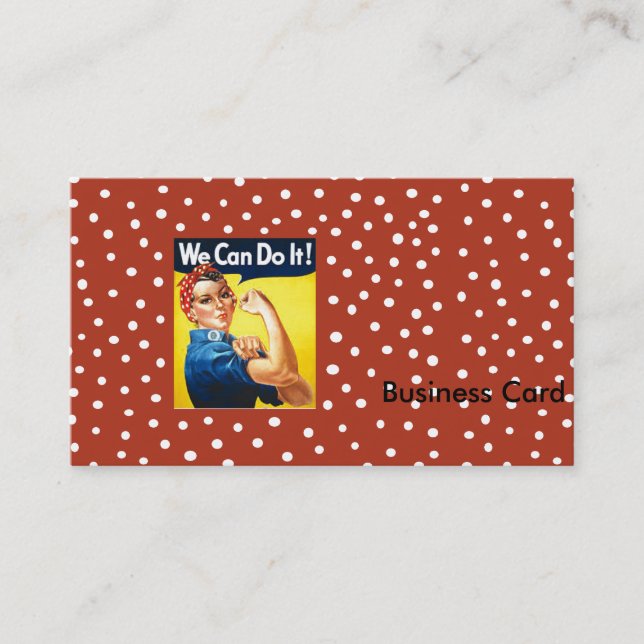 Rosie the Riveter Business Card (Front)
